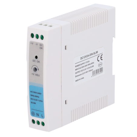 MARCA BLANCA DC12V2A-DIN-SLIM