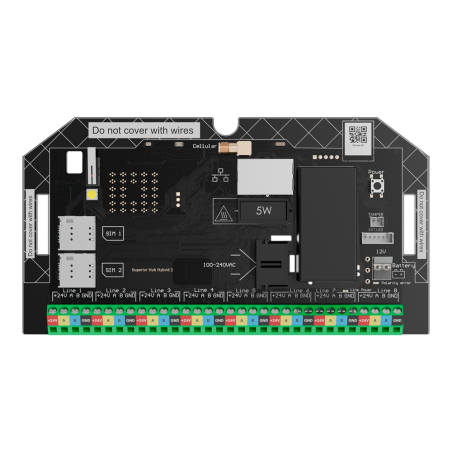 AJAX FIBRA-HUBHYBRID2-NOCASE