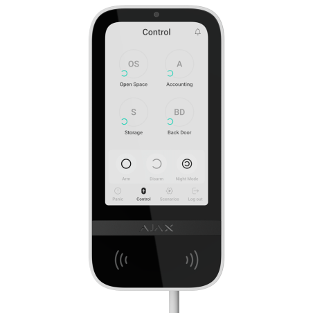 AJAX FIBRA-KEYPADTOUCHSCREEN-W