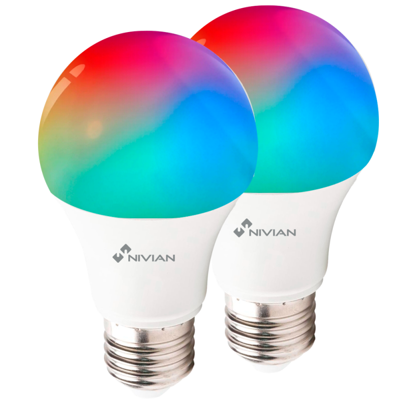 NIVIAN SMART 2XNVS-BULB-RGBW-9E27-W