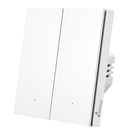 NIVIAN SMART NVS-FLATWALLSWITCH-201-WRB