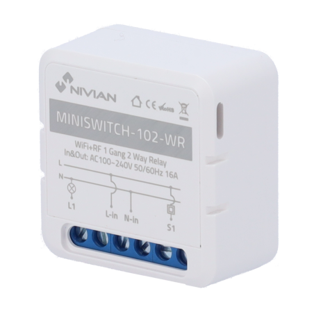 NIVIAN SMART NVS-MINISWITCH-102-WR