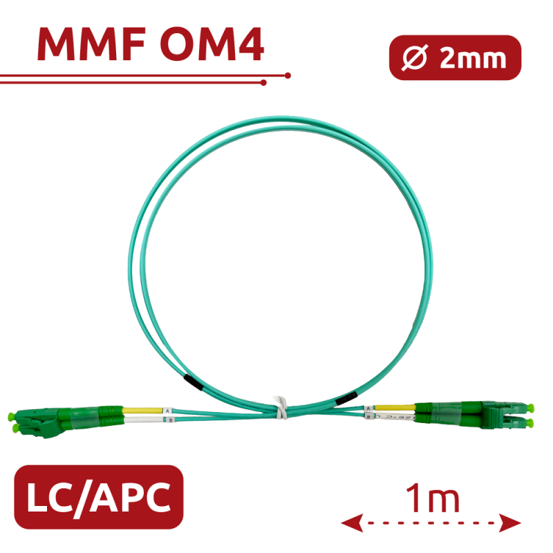 SAFIRE SF-LC-APC-LC-APC-OM4-DX-1M-A