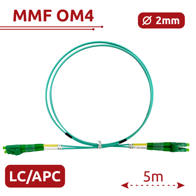 SAFIRE SF-LC-APC-LC-APC-OM4-DX-5M-A