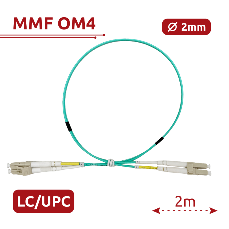 SAFIRE SF-LC-UPC-LC-UPC-OM4-DX-2M-A