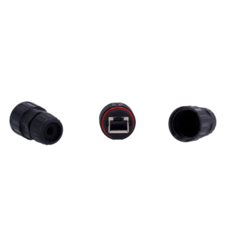 CON-RJ45-GLAND-W-BLACK