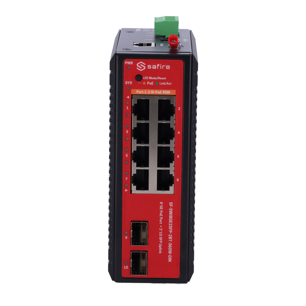 SF-SWI8GE2SFP-2BT-360W-DIN - Imagen 2