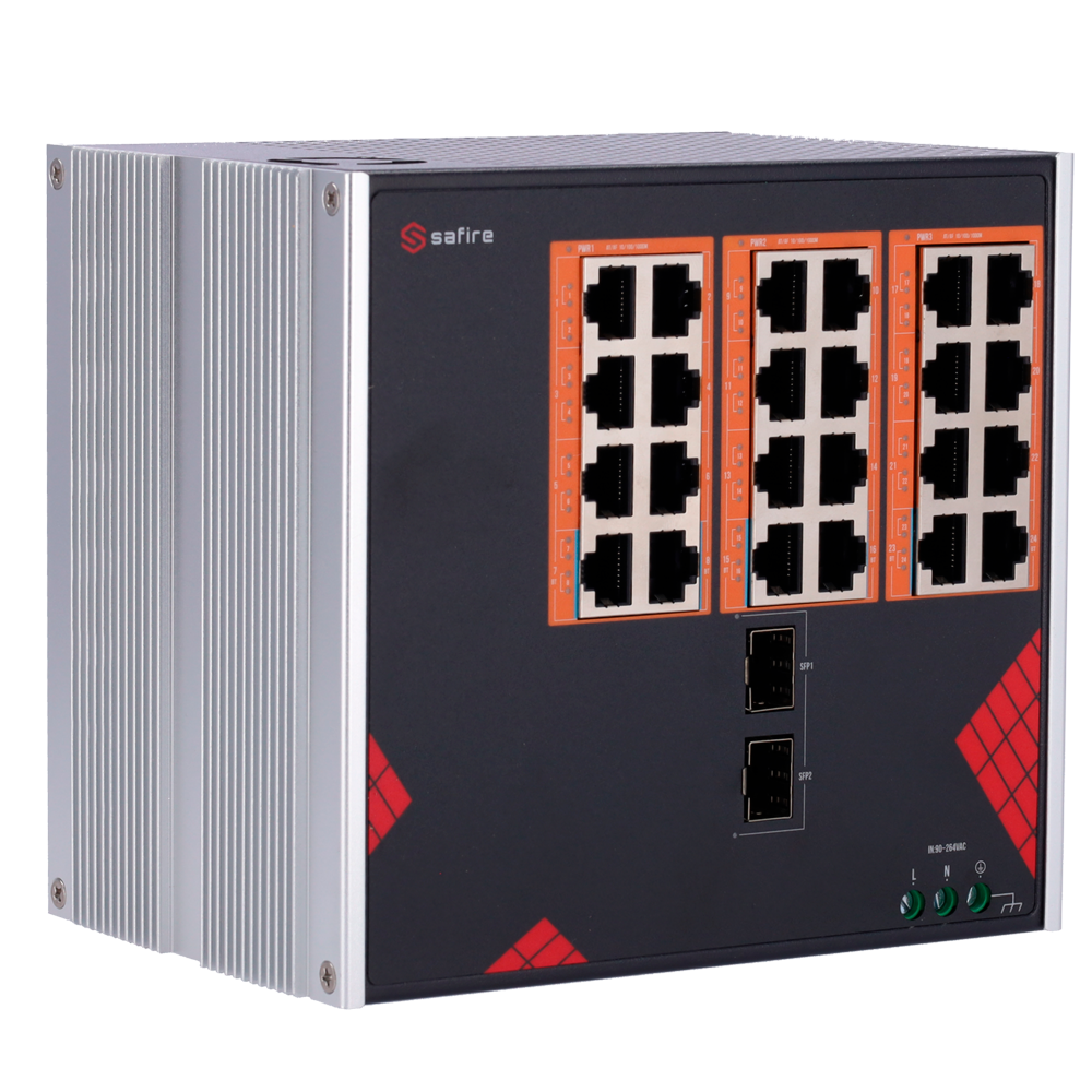 SF-SWI2624HIPOE-GF-AC-390-DIN - Imagen 3